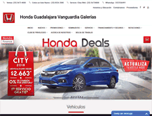 Tablet Screenshot of hondavanguardia.com.mx